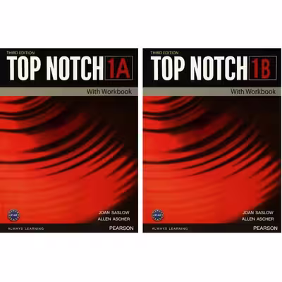 کتاب Top Notch 1 Third Edition اثر Joan Saslow and Allen Ascher انتشارات زبان مهر دو جلدی