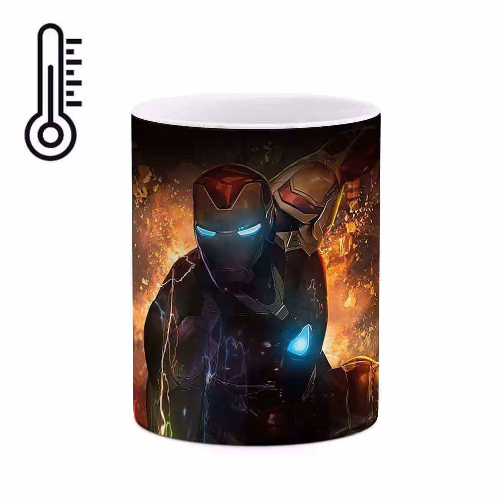 ماگ حرارتی طرح مرد آهنی Iron man  مدل mgph15478