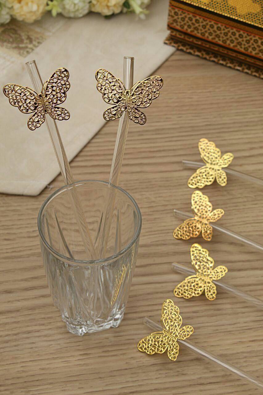 نی شیشه ای پروانه