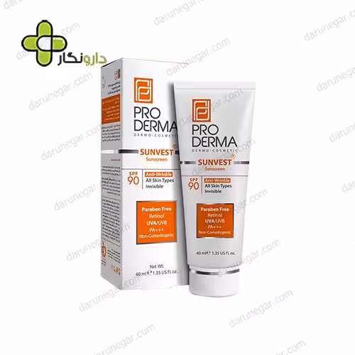 کرم ضد آفتاب و ضد چروک پرودرما SPF90