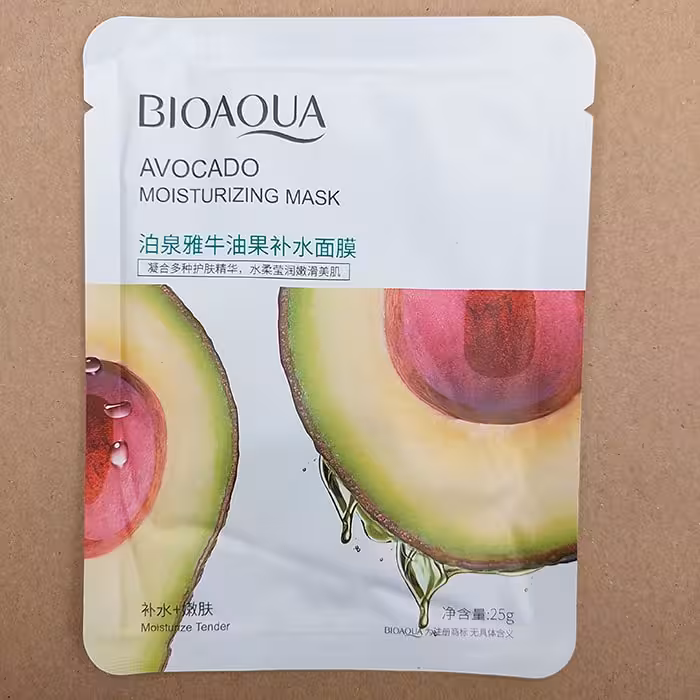 ماسک صورت ورقه ای آووکادو 25گرم BIOAOUA کد91270