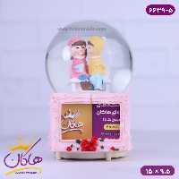 گوی موزیکال زوج زمستانی قاب عکس دار 6639/5
