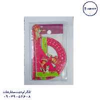 ست خط کش 3 تکه چوبی  7037 کلیپس