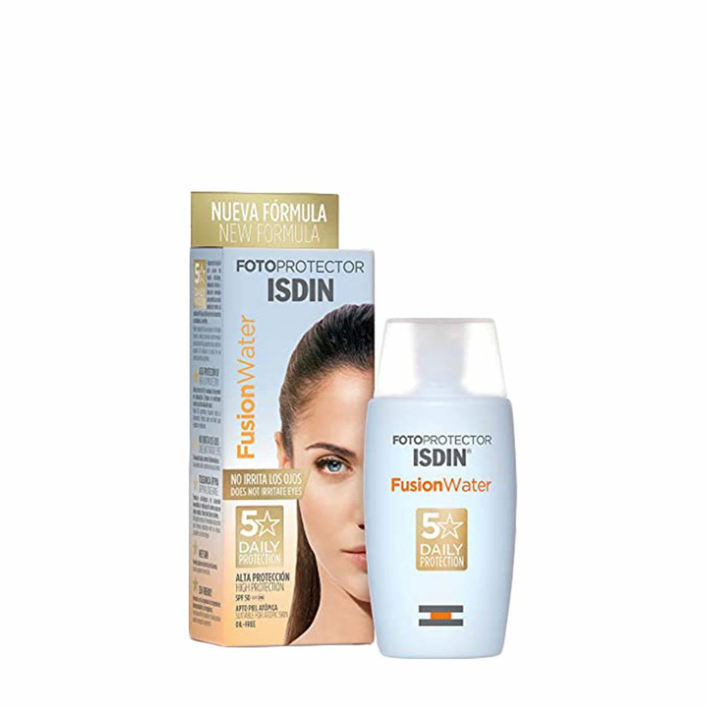 ضدآفتاب ایزدین بی رنگ فیوژن واتر SPF50  حجم 50 میل