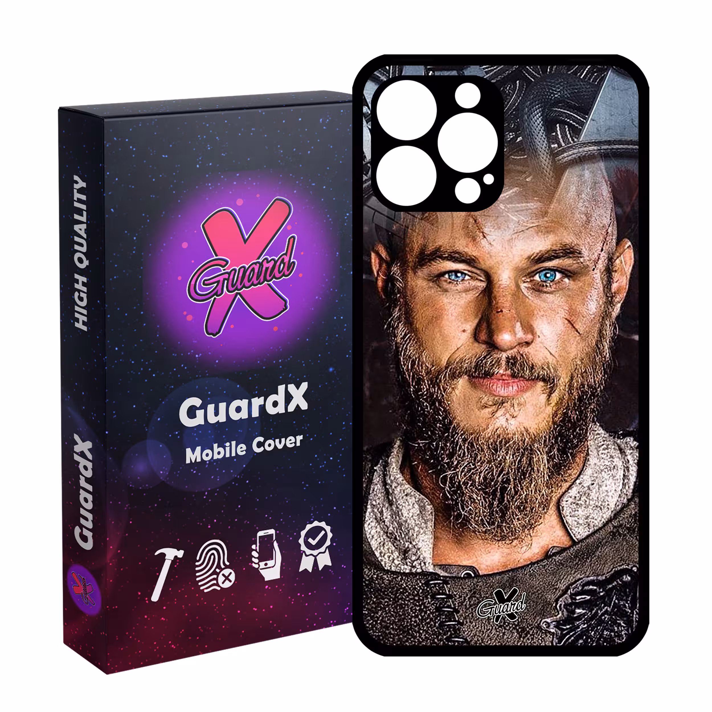 کاور گارد ایکس طرح Vikings مدل Glass10240 مناسب برای گوشی موبایل اپل iPhone 12 Pro Max