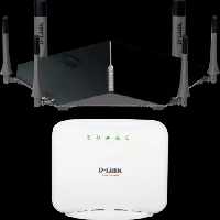 روتر بی‌سیم D-LINK ULTRA مدل DIR-890L به‌ همراه مودم روتر ADSL مدل DSL-2520U
