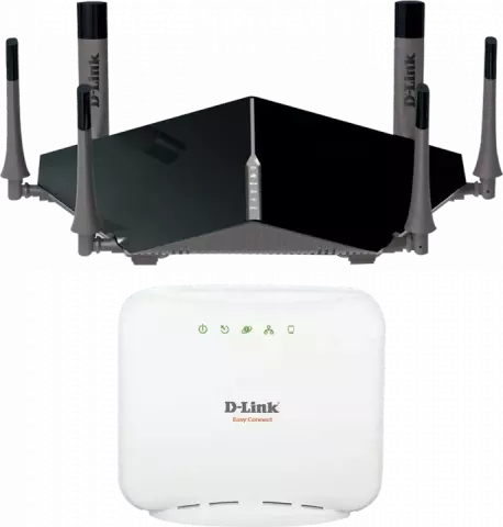 روتر بی‌سیم D-LINK ULTRA مدل DIR-890L به‌ همراه مودم روتر ADSL مدل DSL-2520U