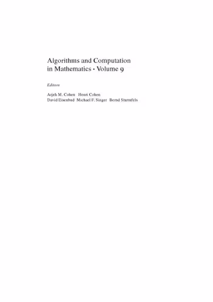 خرید و دانلود نسخه کامل کتاب Algorithmic Topology and Classification of 3-Manifolds