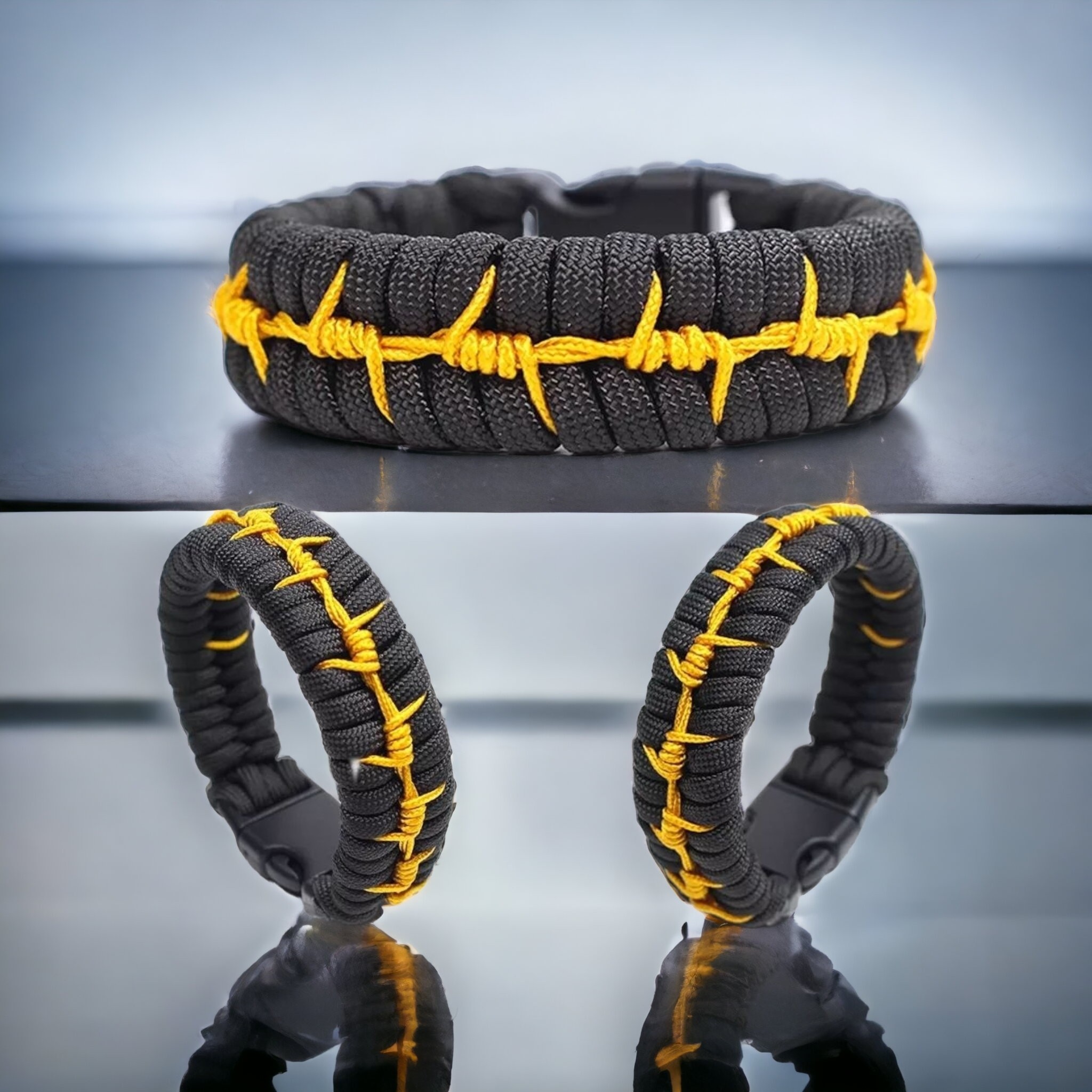 دستبند بافت مدل سیم خاردار