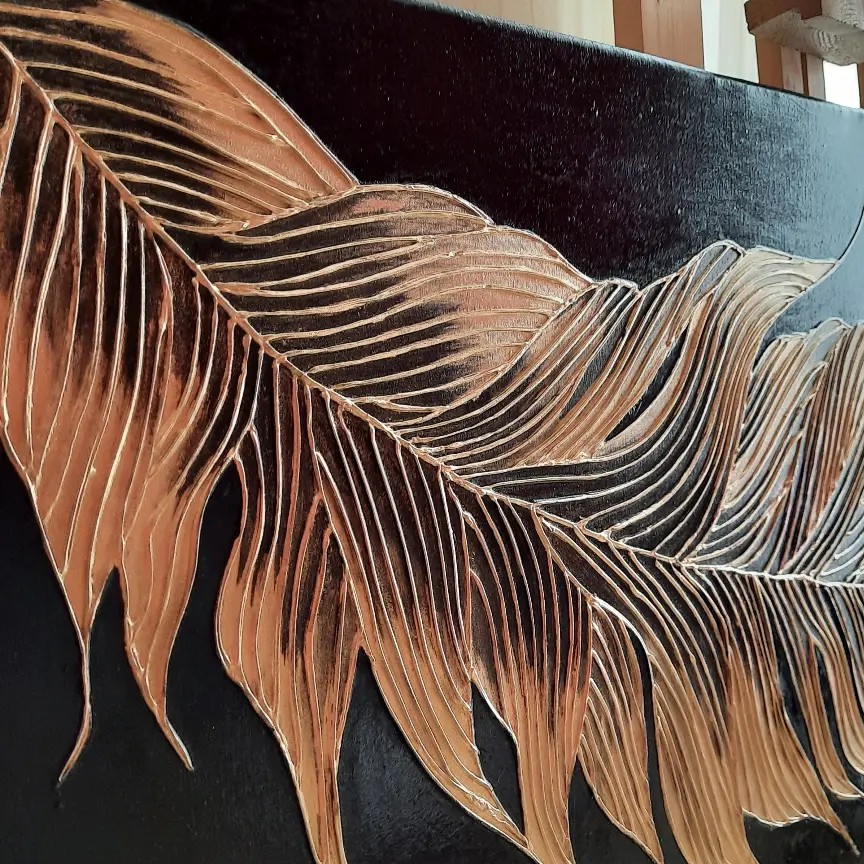 تابلو مدرن و دکوراتیو پَر .هدیه ولنتاین