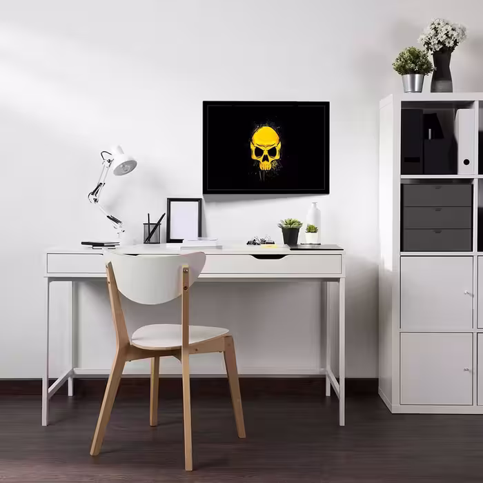 تابلو مدل gold skull کد F-12043