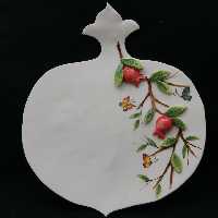 شیرینی خوری سرامیکی هیوا طرح نارگل برجسته کد 10987647