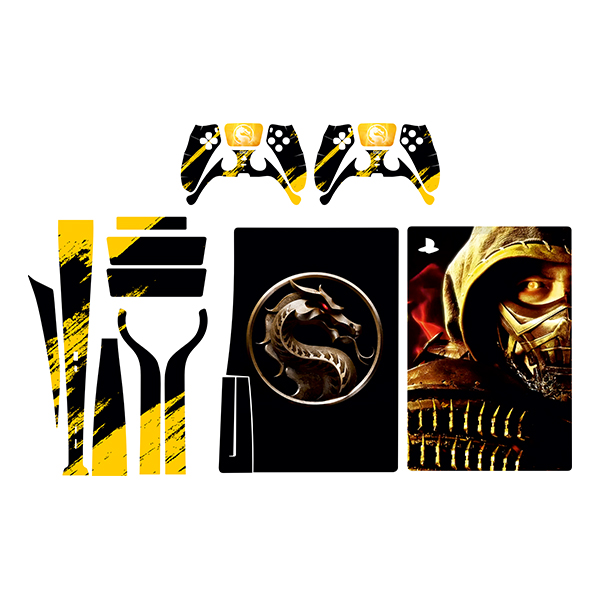 برچسب کنسول بازی پلی استیشن 5 مدل mortal kombat کد 12