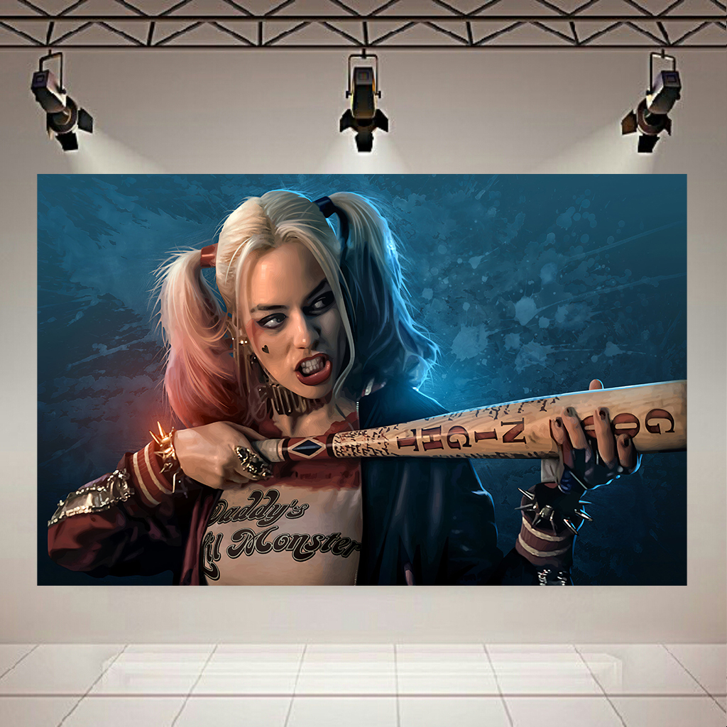 تابلو شاسی طرح هارلی کویین مدل مارگو رابی کد AR582