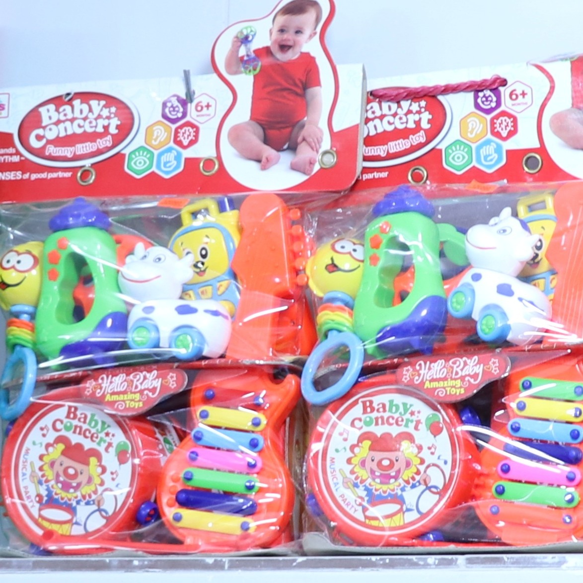 ست جغجغه نوزادی 7 تیکه