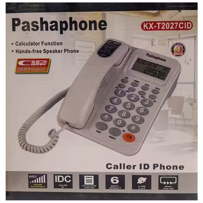 تلفن رومیزی پاشافون مدل KX-T2027 CID