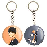 جاکلیدی خندالو مدل هیناتا شویو و کاگیاما انیمه هایکیو Haikyu کد 1779517796 مجموعه 2 عددی