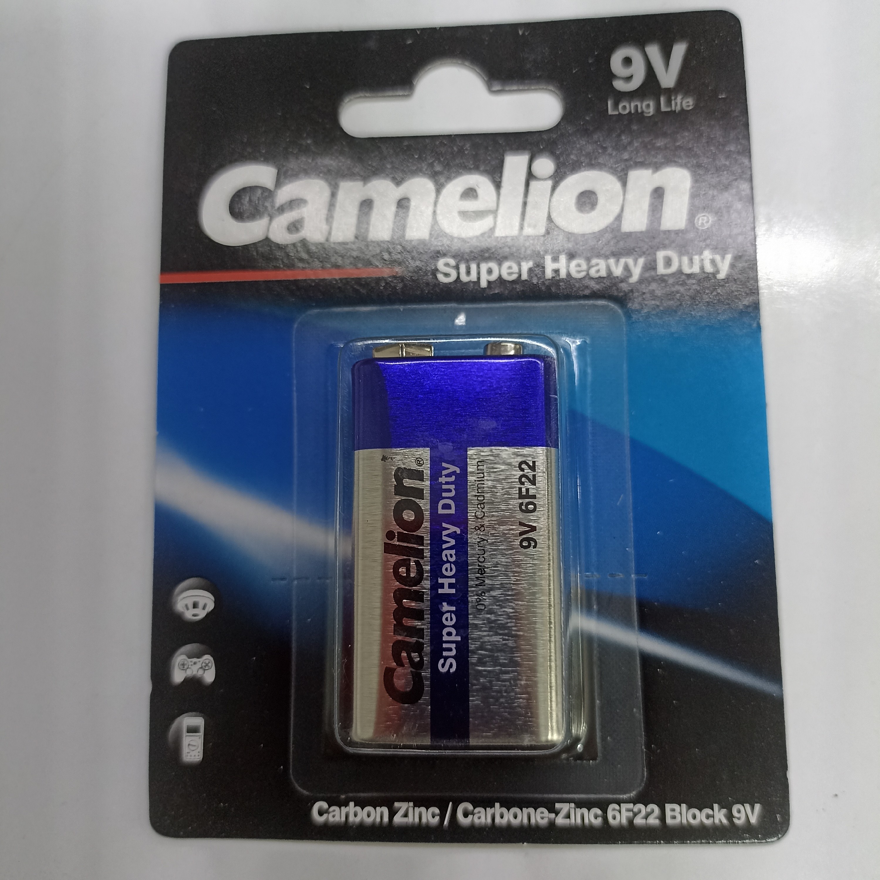 باتری کتابی 9ولت camelion مدل super Heavy duty 