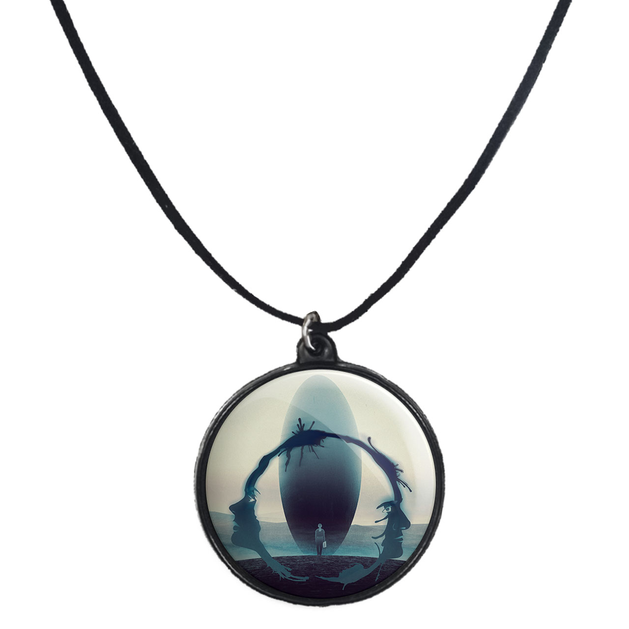 گردنبند پرمانه طرح Arrival کد pmb.22772 مدل دو طرفه