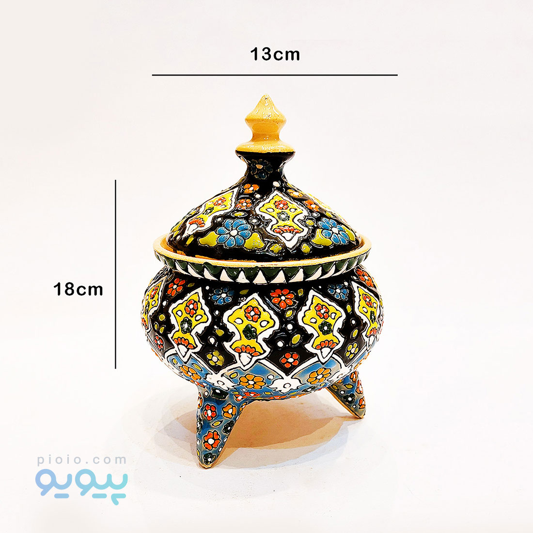 شکلات خوری سه پایه میناکاری