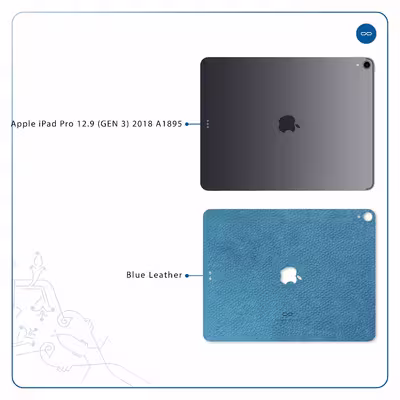 برچسب پوششی ماهوت مدل Blue-Leather مناسب برای تبلت اپل iPad Pro 12.9 (GEN 3) 2018 A1895