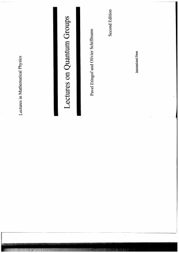 خرید و دانلود نسخه کامل کتاب Lectures on Quantum Groups