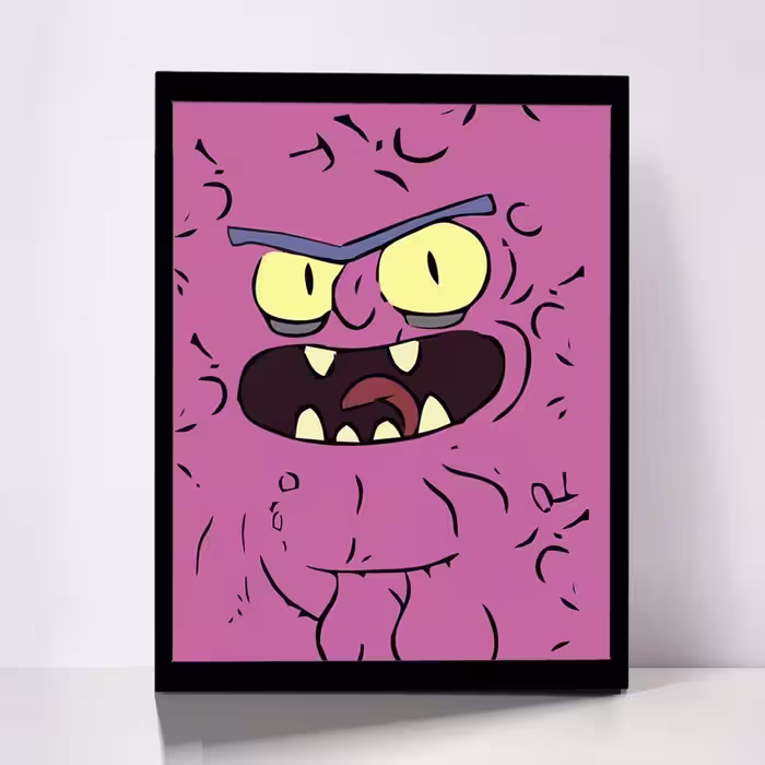 تابلو مدل Rick &amp;amp; Morty کد F-1043