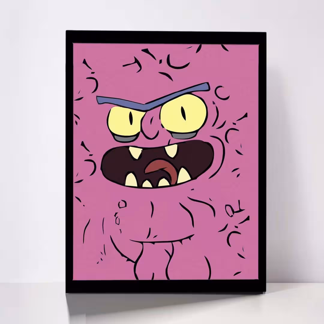 تابلو مدل Rick &amp;amp; Morty کد F-1043