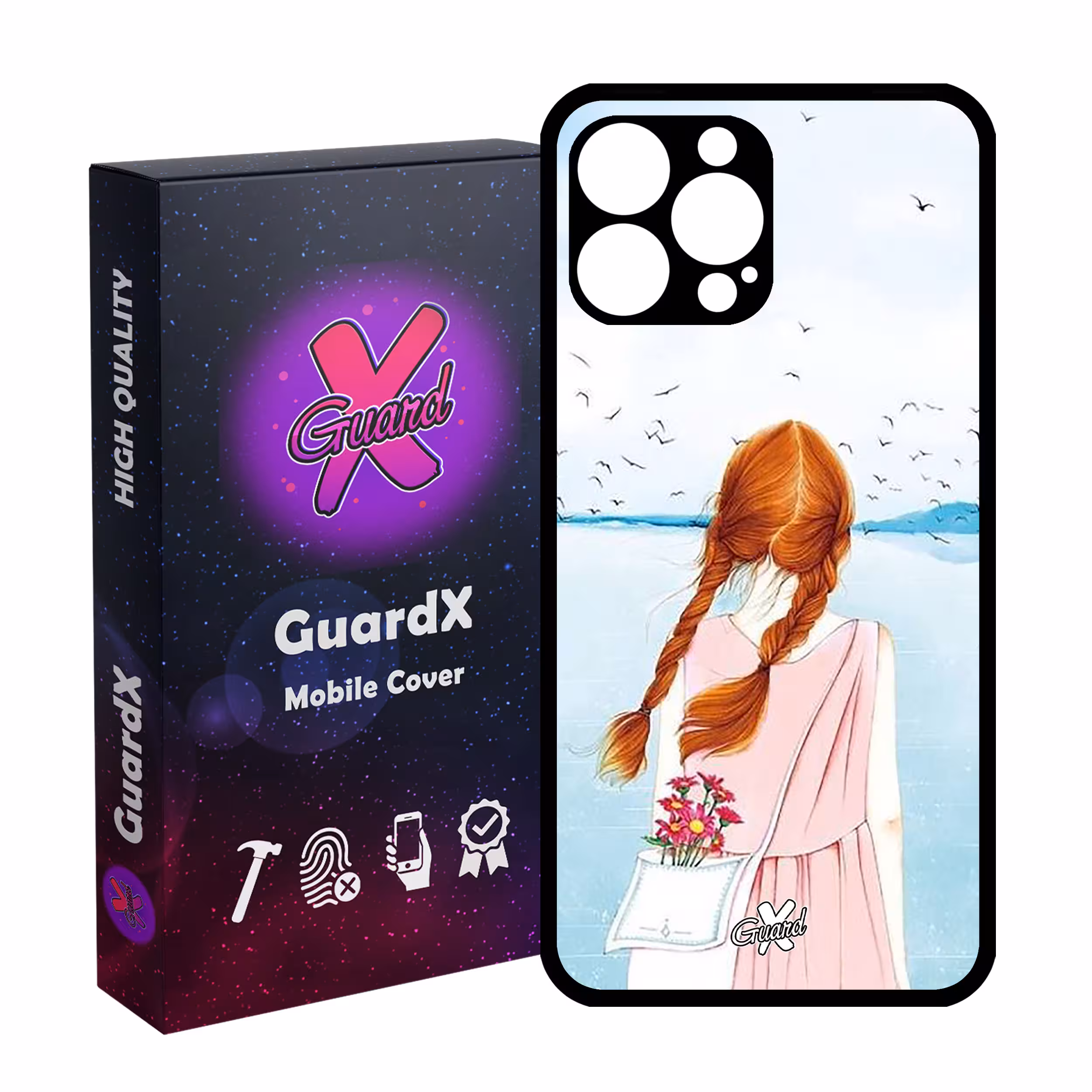 کاور گارد ایکس طرح دختر مدل Glass10213 مناسب برای گوشی موبایل اپل iPhone 13 Pro Max