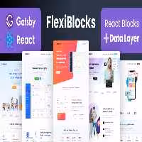 دانلود قالب React Gatsby صفحه فرود FlexiBlocks