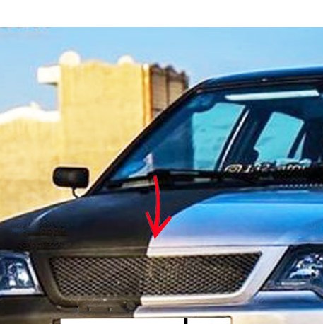 جلو پنجره طرح تور لاکی مناسب پراید 111 کد 0219 - مشکی