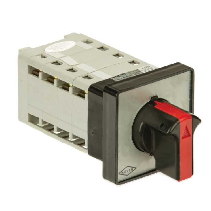 کلید سلکتوری 40 آمپر چهار پل دو حالته بدون صفر الکترو کاوه کد CM42