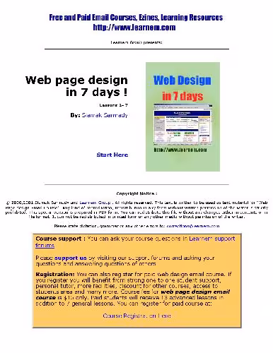خرید و دانلود نسخه کامل کتاب webpage design in 7 days