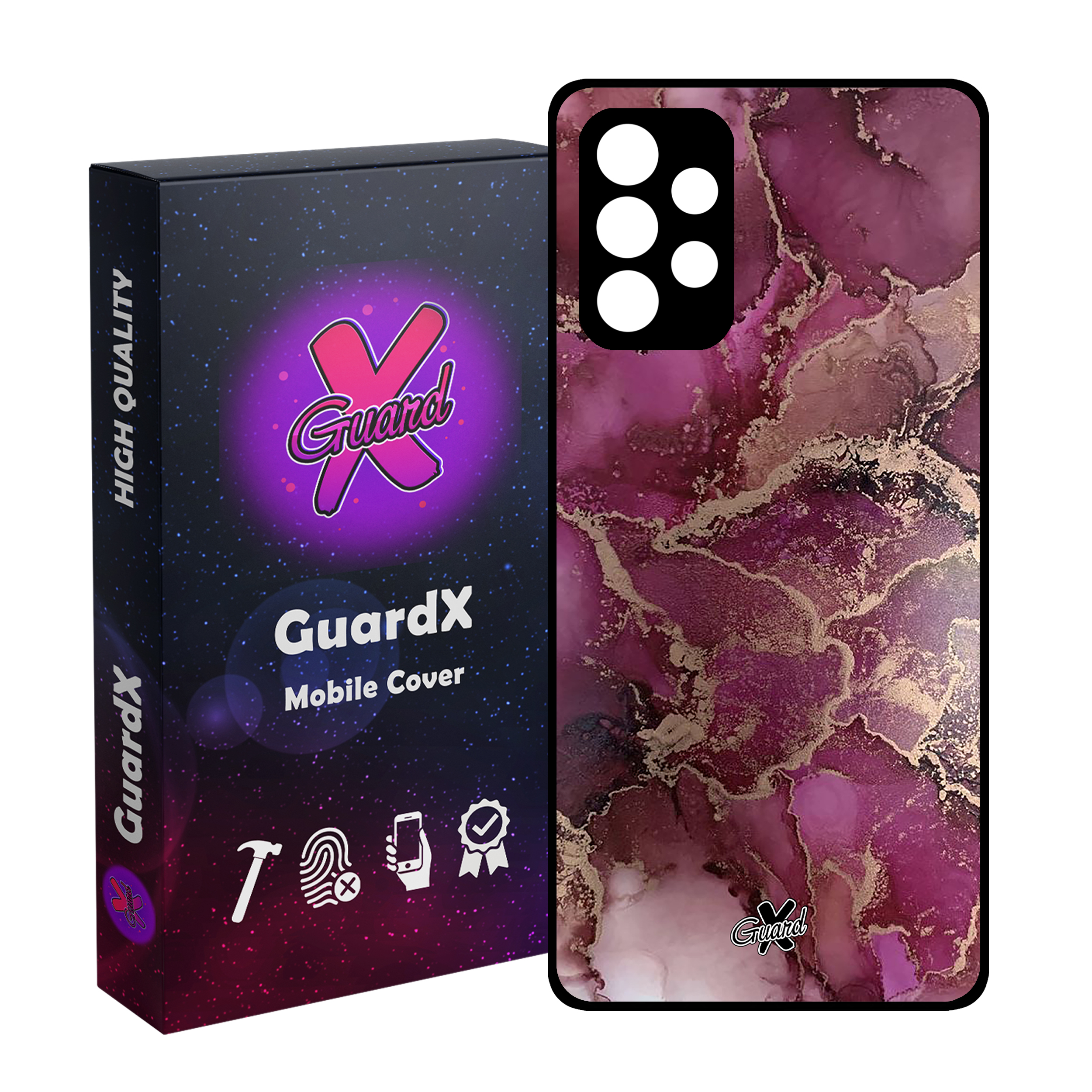 کاور گارد ایکس طرح ماربل مدل Glass10271 مناسب برای گوشی موبایل سامسونگ Galaxy A73