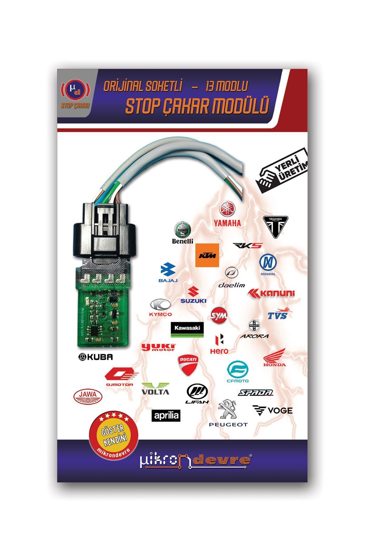 محصولات روشنایی موتورسیکلت هوندا CB650F 2014 2018 ماژول توقف 13 حالته سازگار با بال F1 Mikron Devre