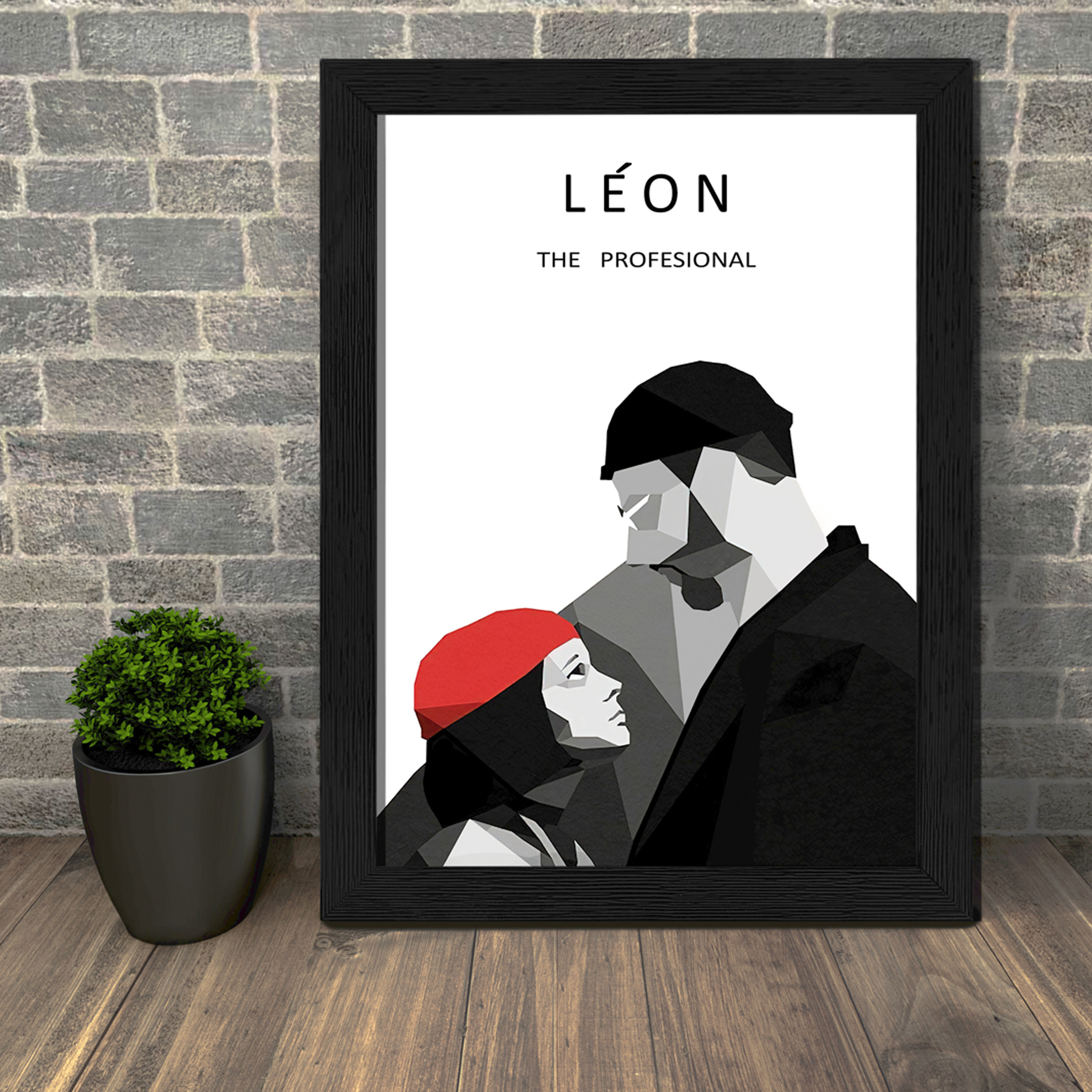 تابلو طرح Leon The Professional مدل PrLeon3b