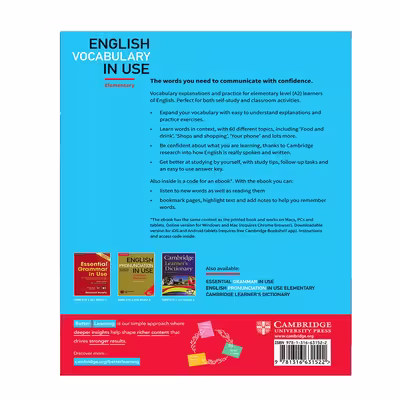 کتاب English Vocabulary In Use اثر جمعی از نویسندگان انتشارات الوندپویان 2 جلدی