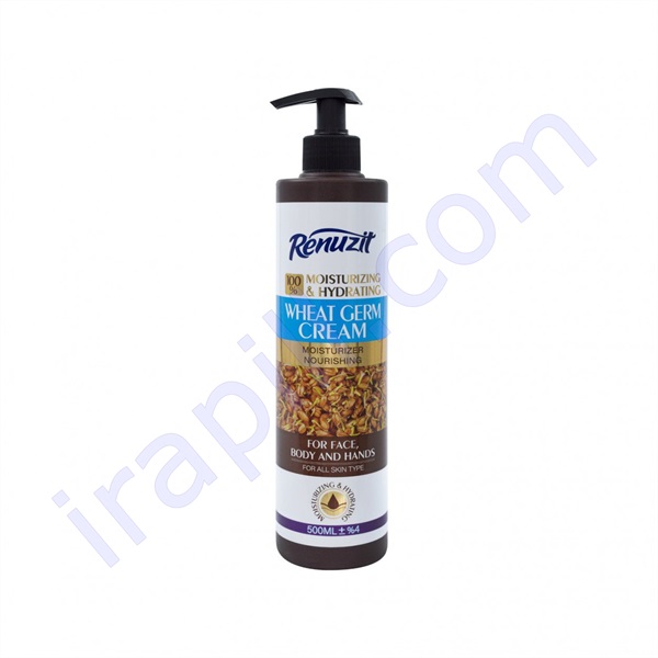 کرم مرطوب کننده و آبرسان رینوزیت مدل عصاره گندم حجم 500 میلی لیتر