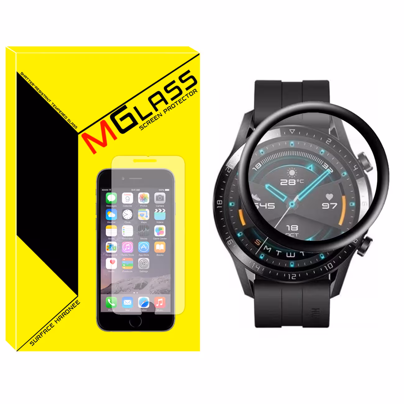 محافظ صفحه نمایش نانو ام گلس مدل NMG مناسب برای ساعت هوشمند هوآوی Watch GT2 46mm
