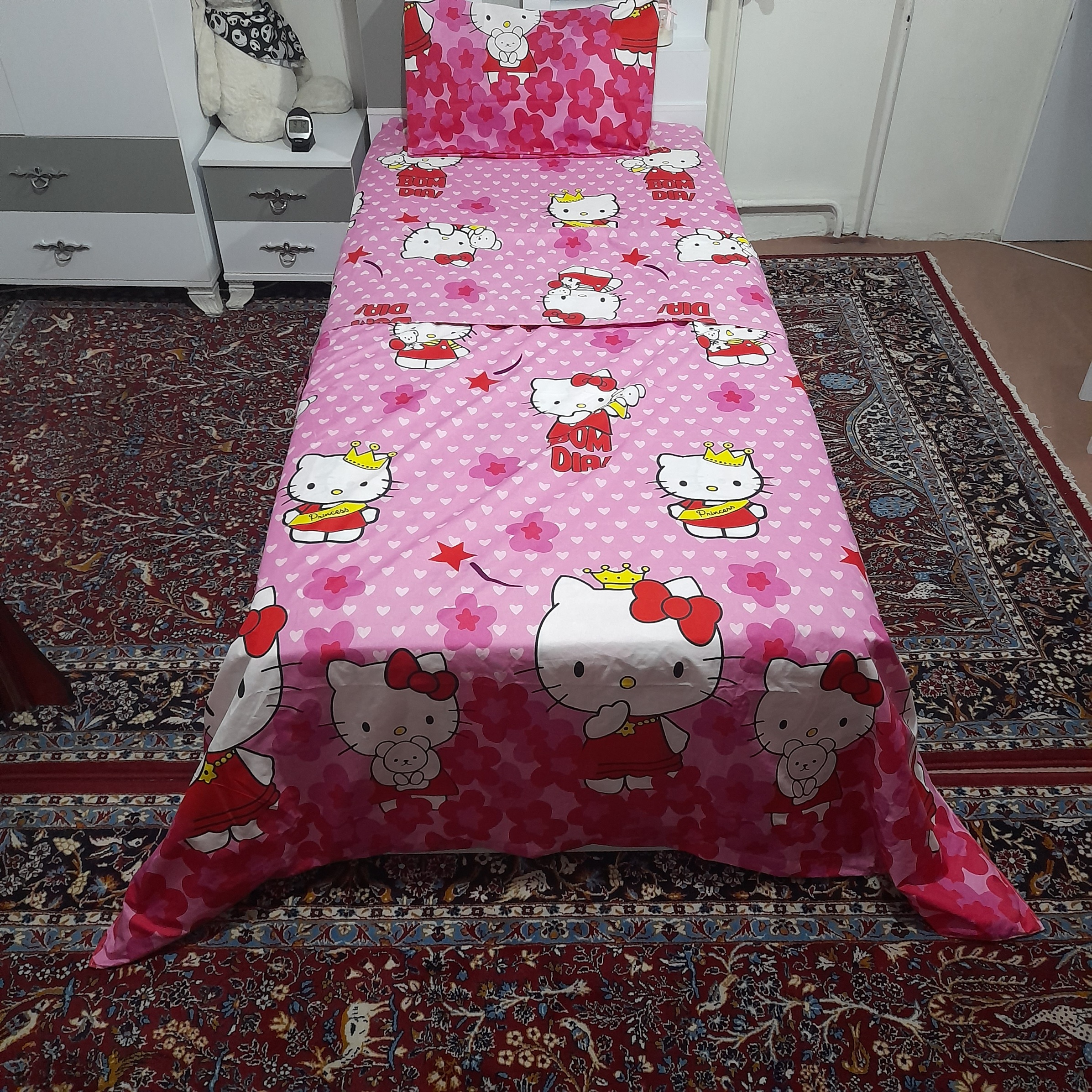 سرویس روتختی مدل کیتی niki1025190 کد 120 یک نفره سه تکه