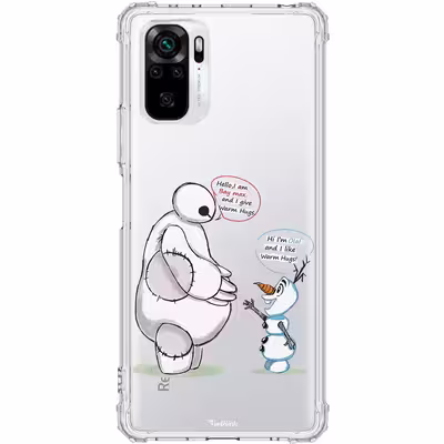 کاور طرح Olaf and Baymax مناسب برای گوشی موبایل شیائومی Redmi Note 10 / 10S