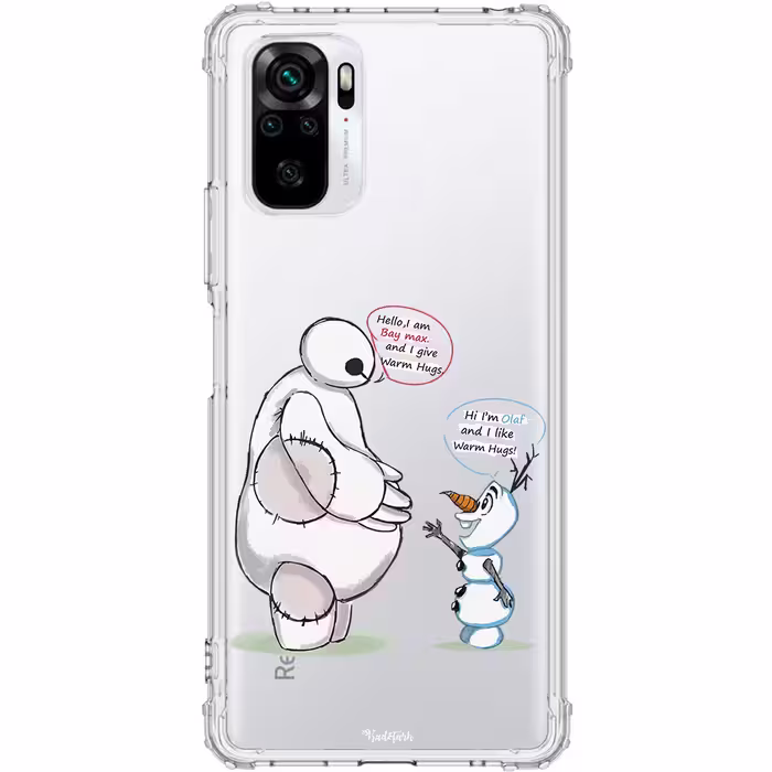 کاور طرح Olaf and Baymax مناسب برای گوشی موبایل شیائومی Redmi Note 10 / 10S
