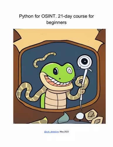 خرید و دانلود نسخه کامل کتاب Python for OSINT. 21 day course for beginners