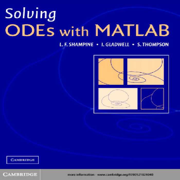 خرید و دانلود نسخه کامل کتاب Solving ODEs with MATLAB