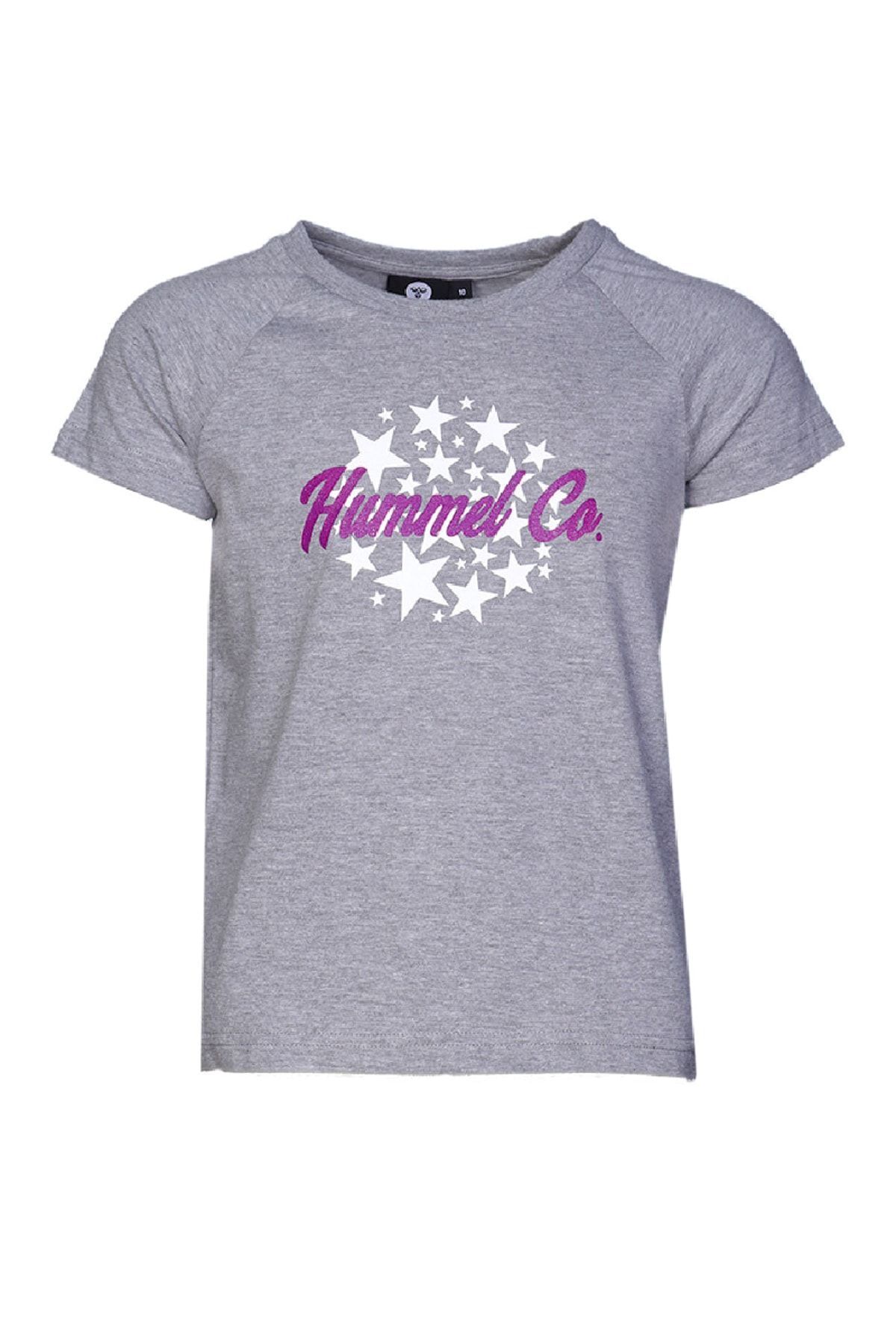 تی شرت ورزشی خاکستری زنانه کد محصول: 910460 2848 اورجینال hummel