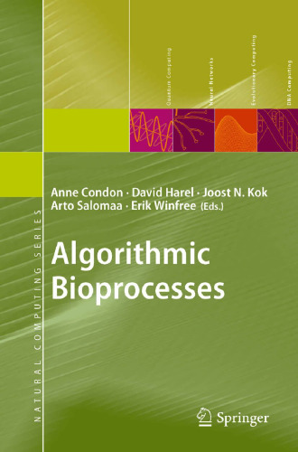 خرید و دانلود نسخه کامل کتاب Algorithmic bioprocesses