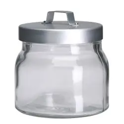 ظرف شیشه ای درب دار ایکیا  مدل Bourke                     سایز 0.5 لیتر