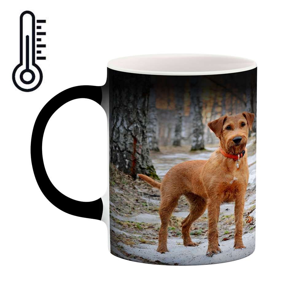 ماگ حرارتی کاکتی طرح سگ مدل mgh15455