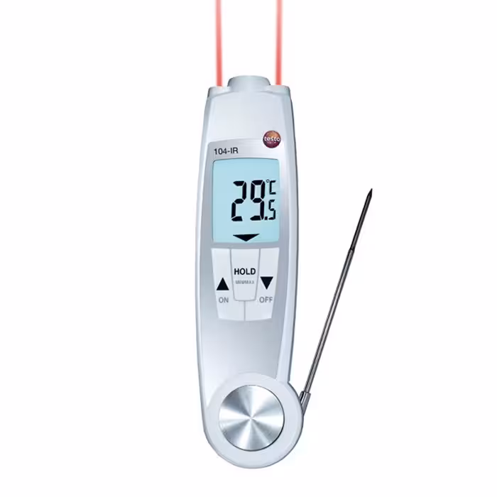 ترمومتر مواد غذایی لیزری و نفوذی تستو مدل TESTO 104-IR