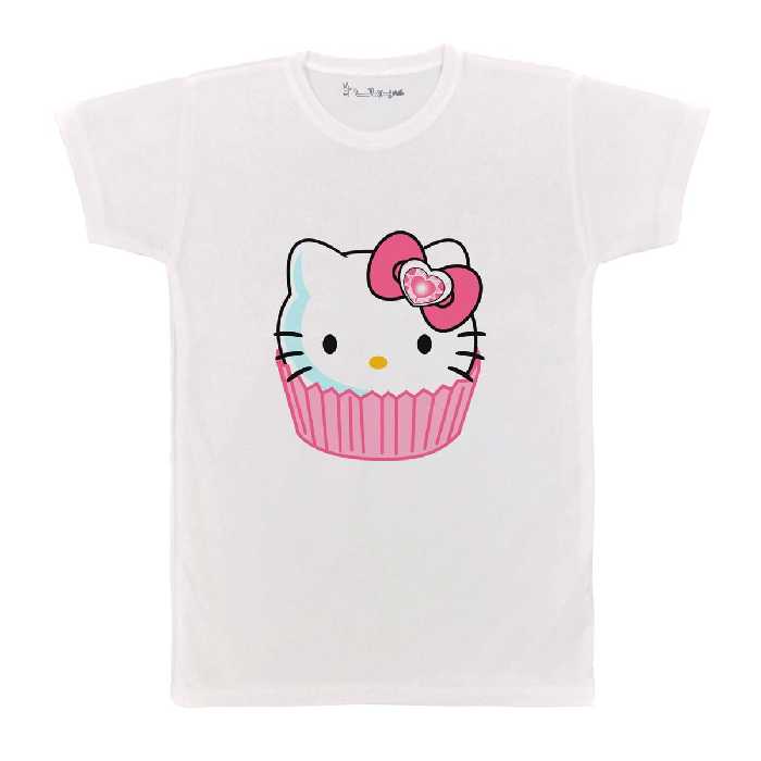 تی شرت بچگانه پرمانه طرح Kitty کد pmt.2429